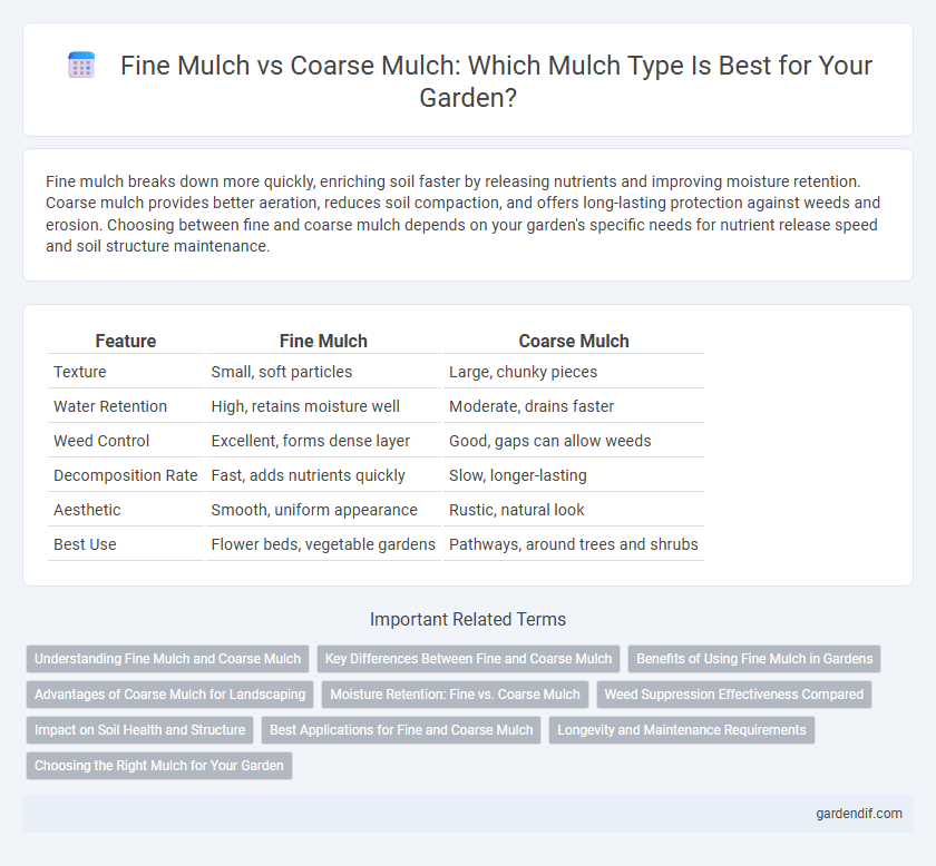 Fine Mulch vs Coarse Mulch: Which Mulch Type Is Best for Your Garden?