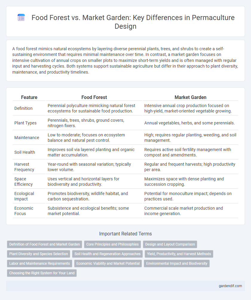 Food Forest vs. Market Garden: Key Differences in Permaculture Design