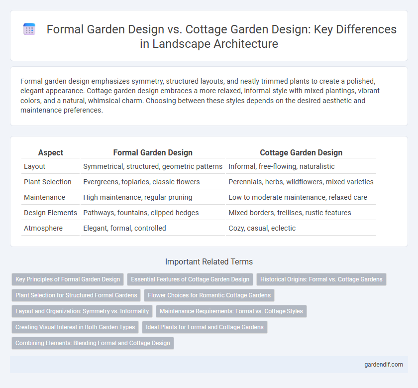 Formal Garden Design vs. Cottage Garden Design: Key Differences in Landscape Architecture