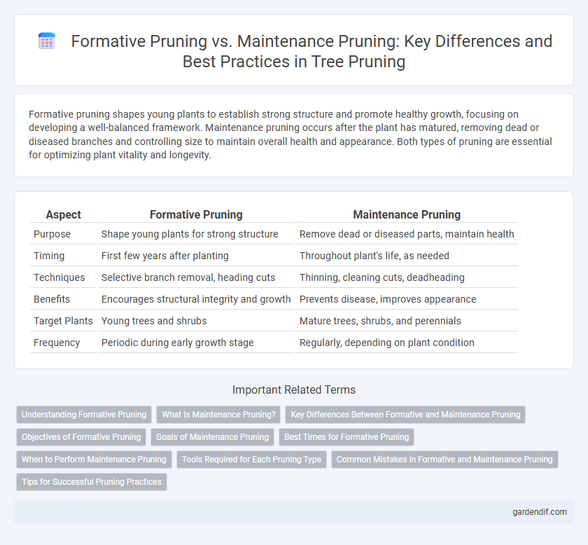 Formative Pruning vs. Maintenance Pruning: Key Differences and Best Practices in Tree Pruning