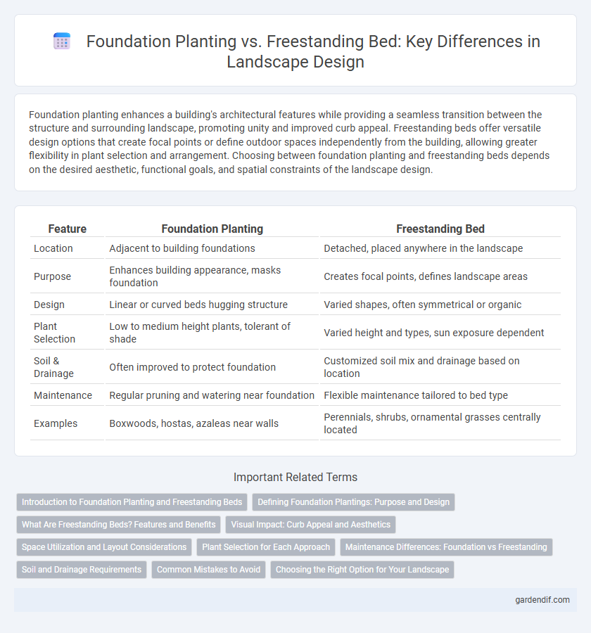 Foundation Planting vs. Freestanding Bed: Key Differences in Landscape Design