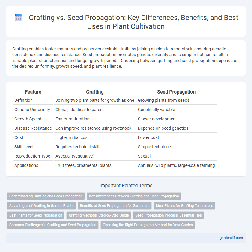 Grafting vs. Seed Propagation: Key Differences, Benefits, and Best Uses in Plant Cultivation