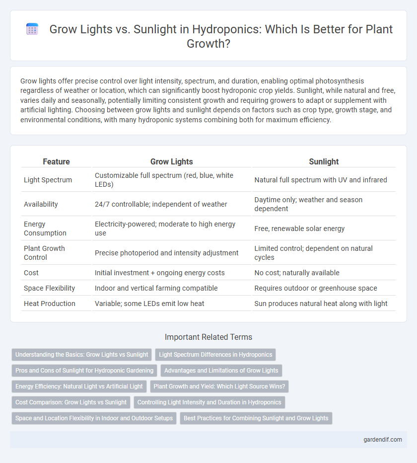 Grow Lights vs. Sunlight in Hydroponics: Which Is Better for Plant Growth?
