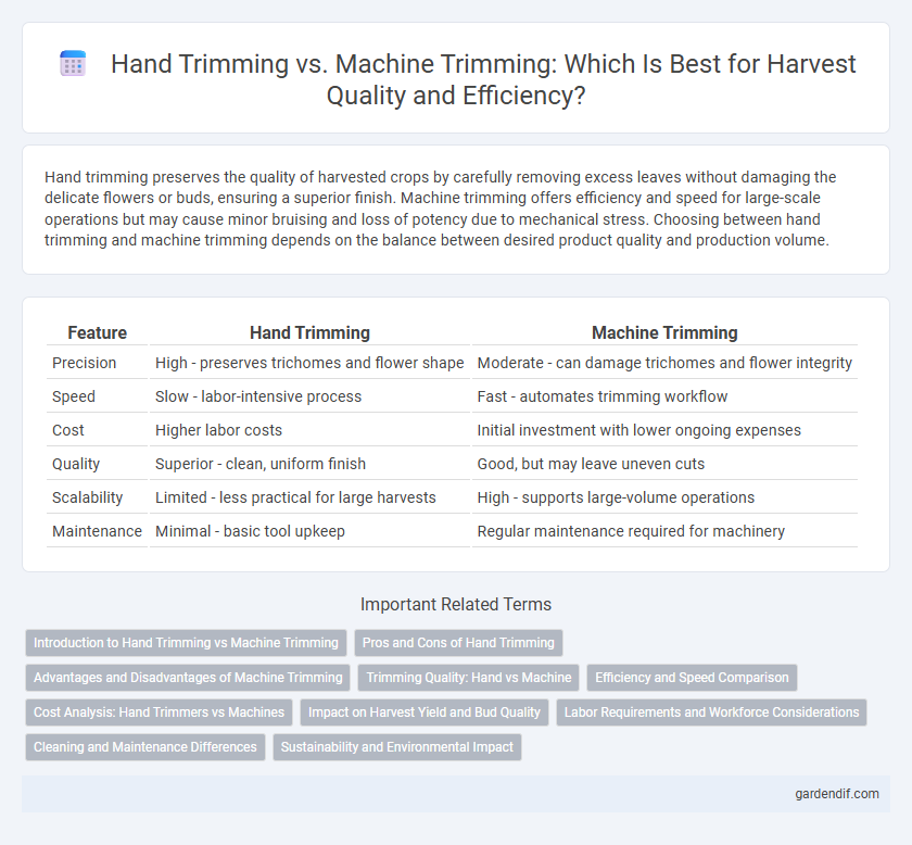 Hand Trimming vs. Machine Trimming: Which Is Best for Harvest Quality and Efficiency?