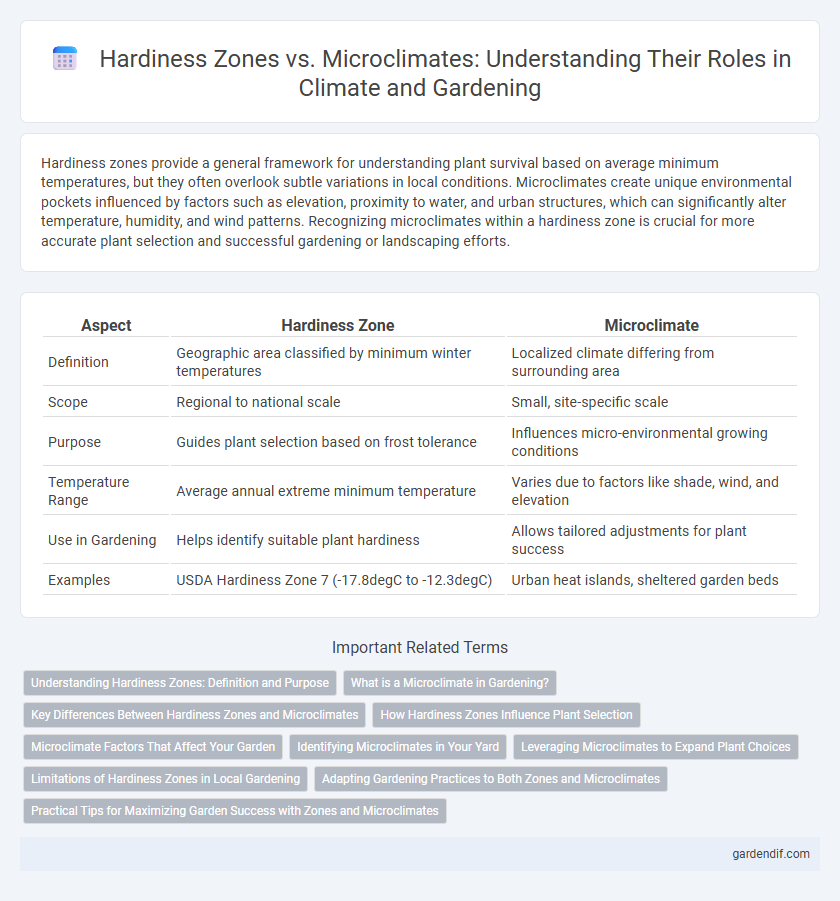 Hardiness Zones vs. Microclimates: Understanding Their Roles in Climate and Gardening
