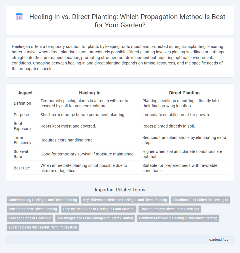 Heeling-In vs. Direct Planting: Which Propagation Method Is Best for Your Garden?
