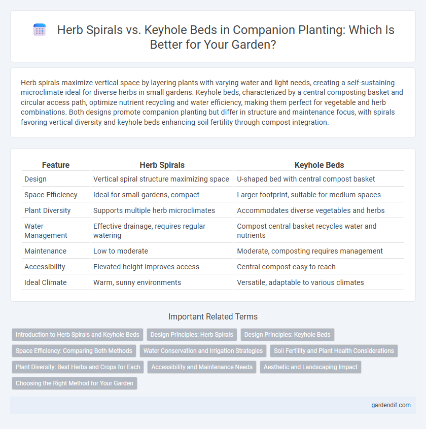 Herb Spirals vs. Keyhole Beds in Companion Planting: Which Is Better for Your Garden?