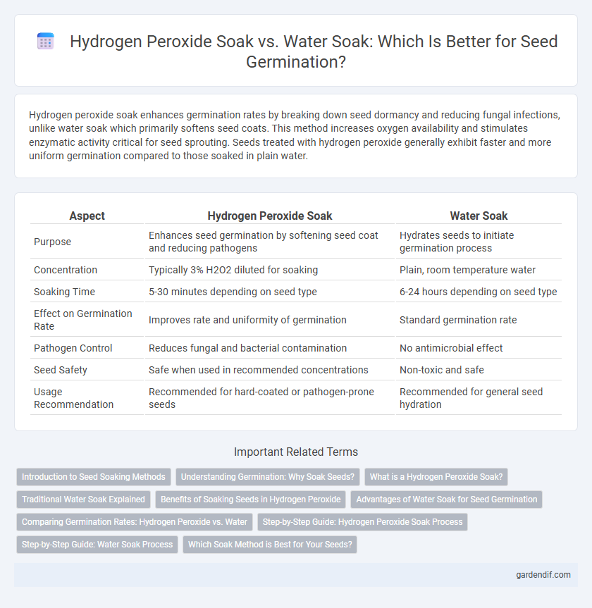 Hydrogen Peroxide Soak vs. Water Soak: Which Is Better for Seed Germination?