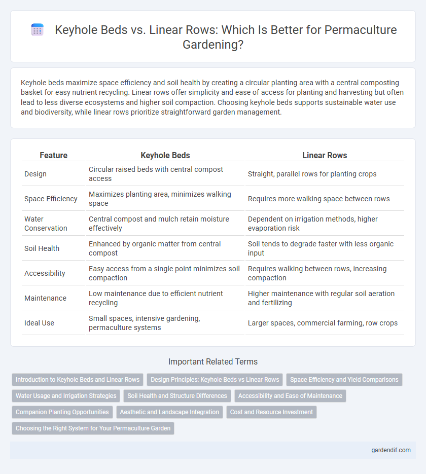 Keyhole Beds vs. Linear Rows: Which Is Better for Permaculture Gardening?