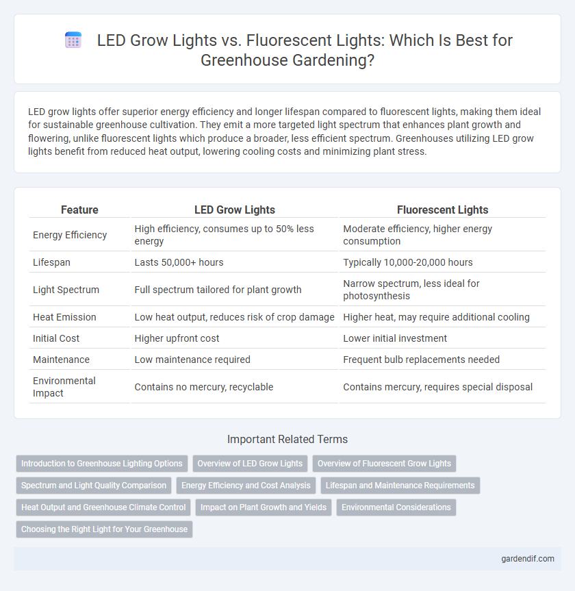 LED Grow Lights vs. Fluorescent Lights: Which Is Best for Greenhouse Gardening?