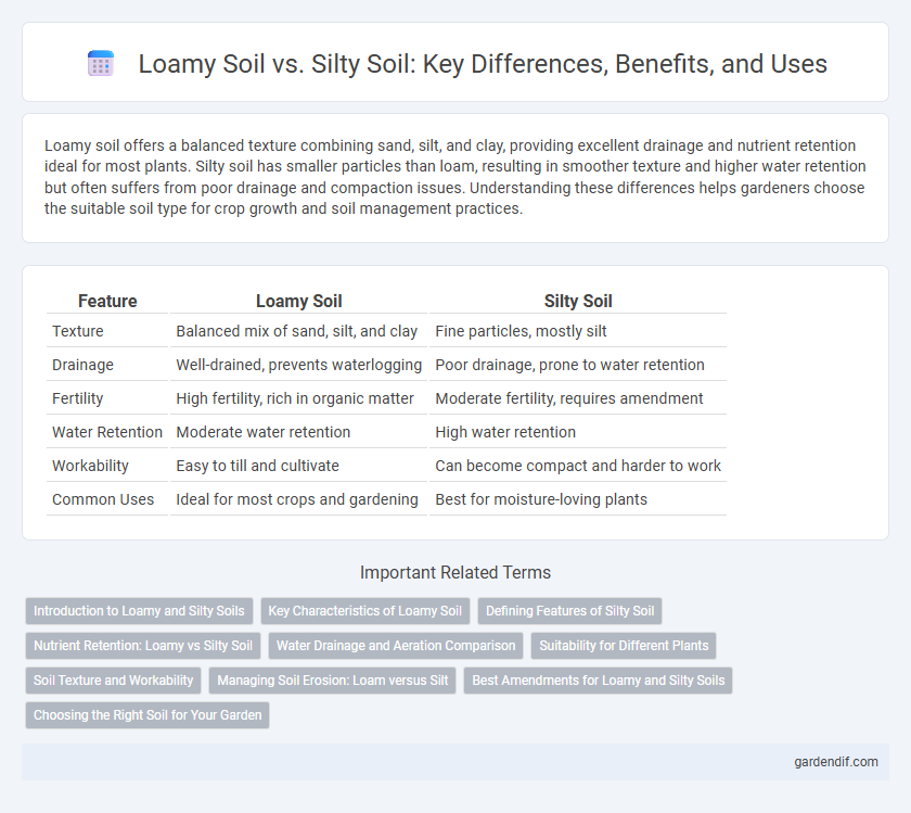 Loamy Soil vs. Silty Soil: Key Differences, Benefits, and Uses