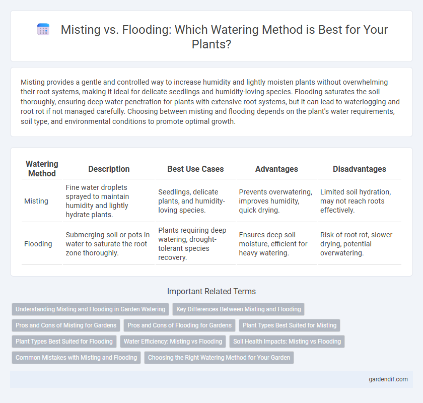 Misting vs. Flooding: Which Watering Method is Best for Your Plants?