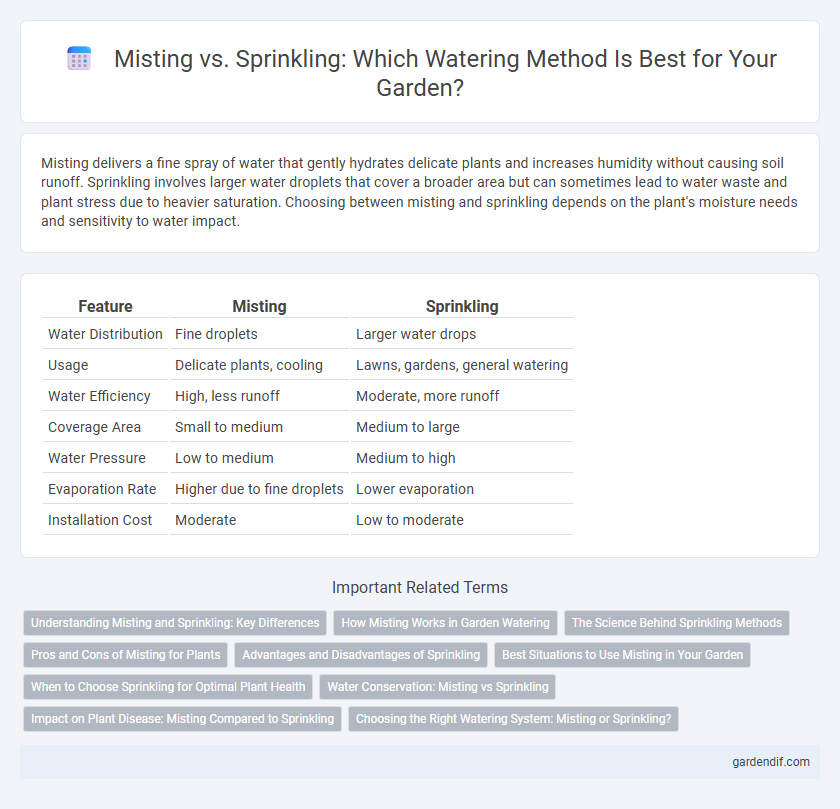 Misting vs. Sprinkling: Which Watering Method Is Best for Your Garden?