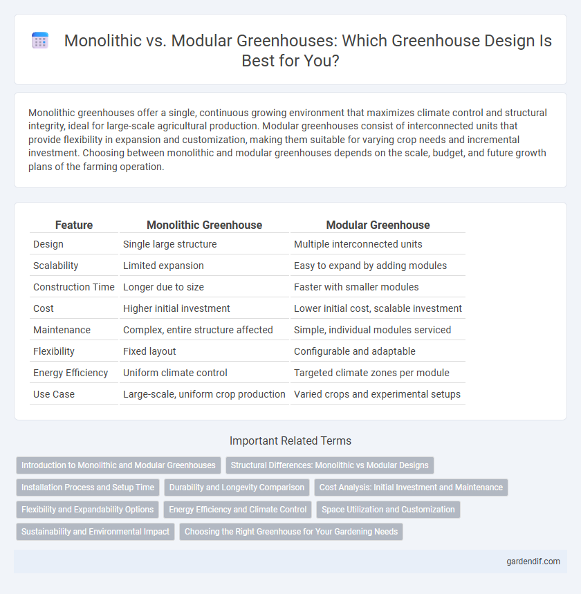 Monolithic vs. Modular Greenhouses: Which Greenhouse Design Is Best for You?