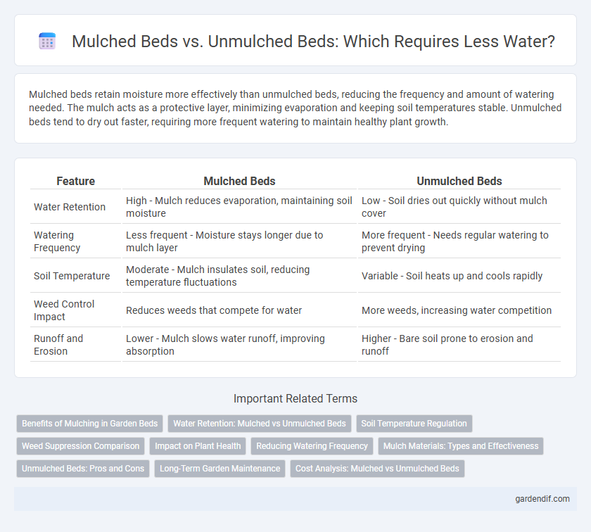 Mulched Beds vs. Unmulched Beds: Which Requires Less Water?