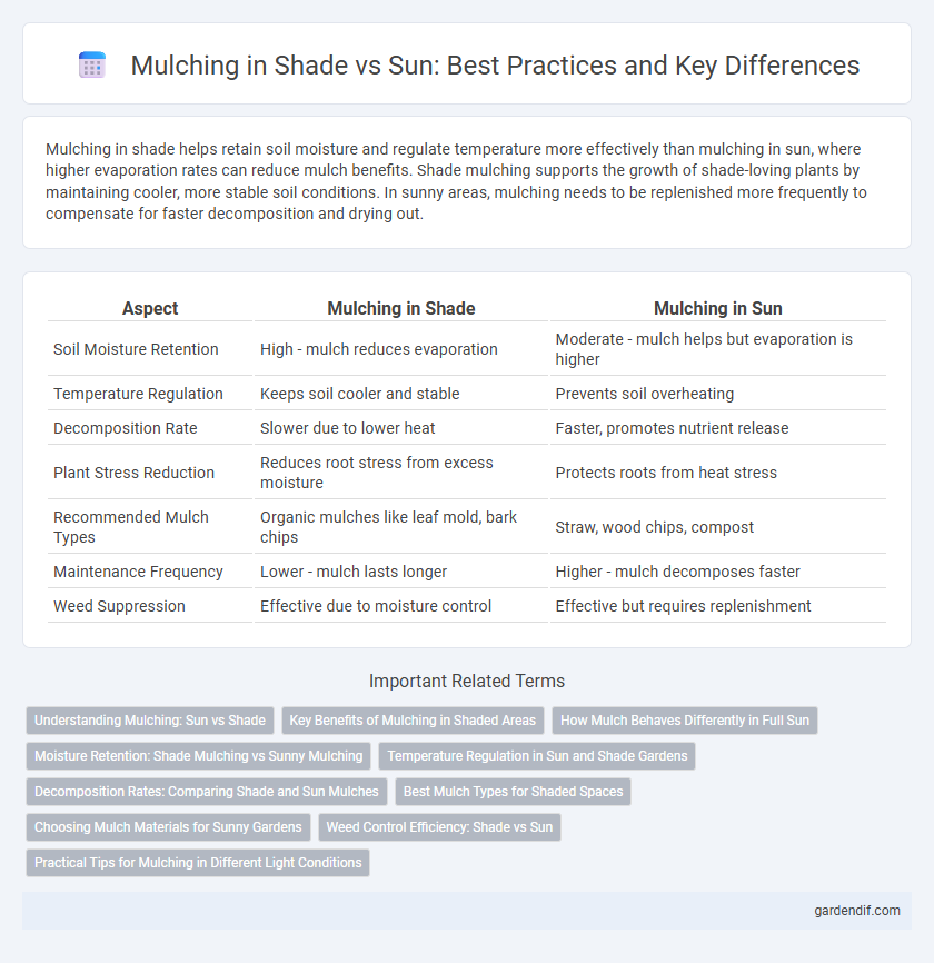Mulching in Shade vs Sun: Best Practices and Key Differences