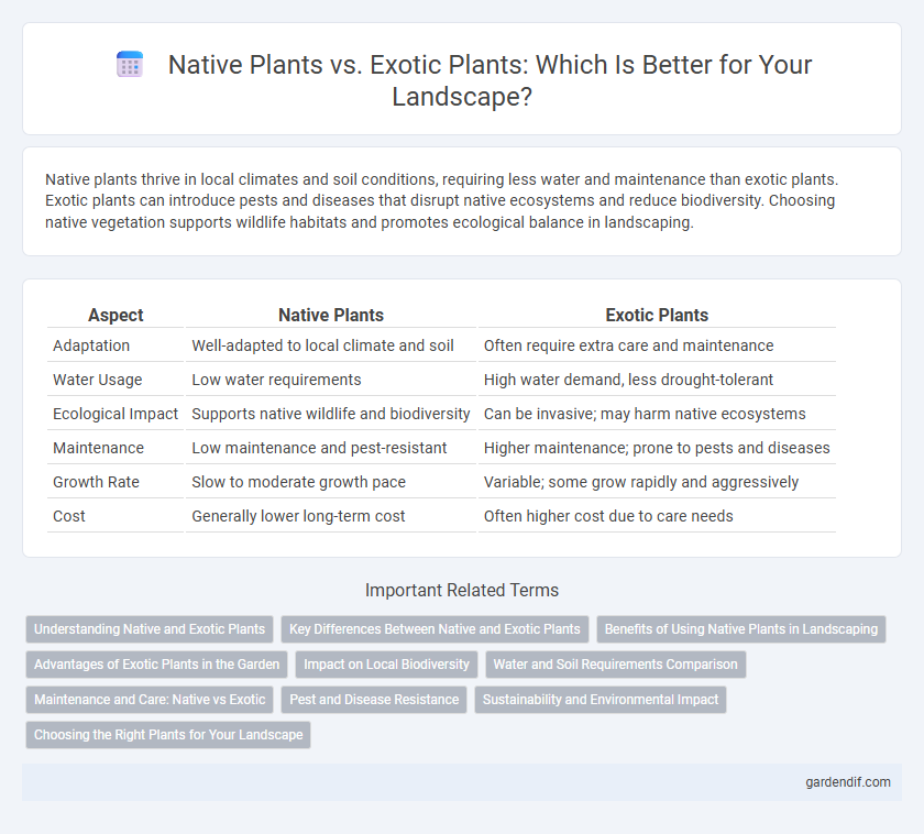 Native Plants vs. Exotic Plants: Which Is Better for Your Landscape?