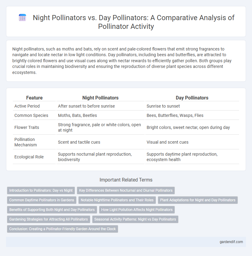Night Pollinators vs. Day Pollinators: A Comparative Analysis of Pollinator Activity
