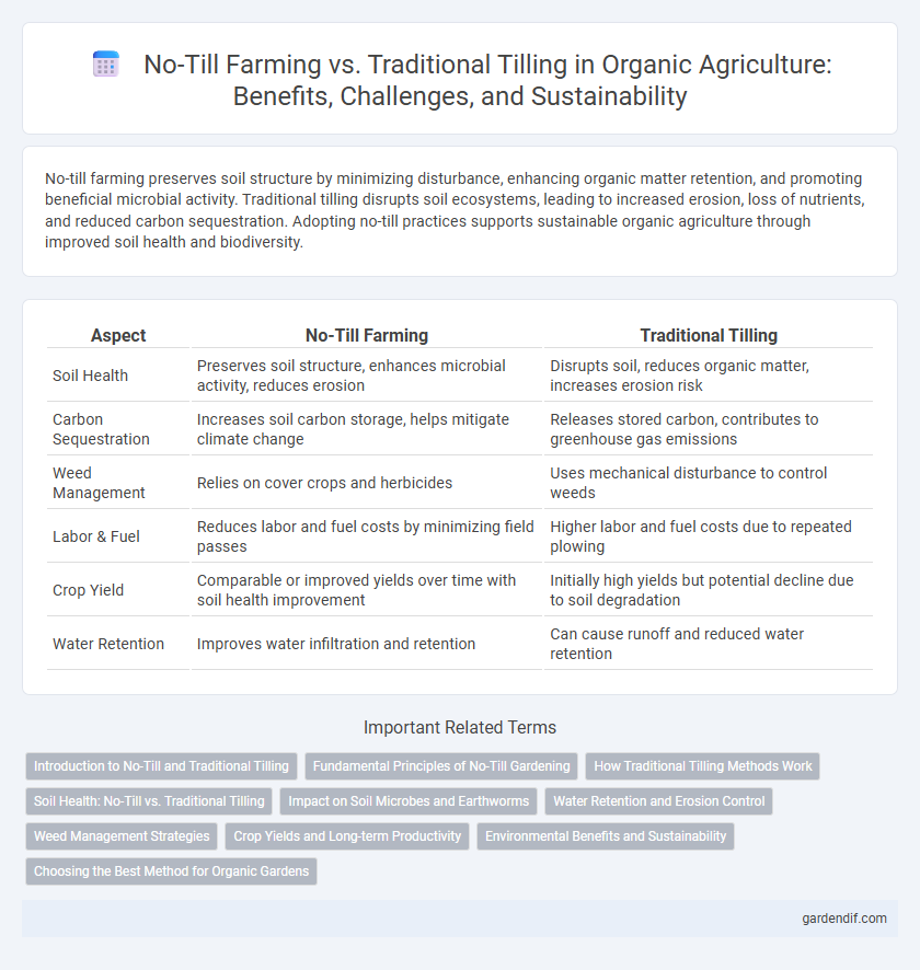 No-Till Farming vs. Traditional Tilling in Organic Agriculture: Benefits, Challenges, and Sustainability