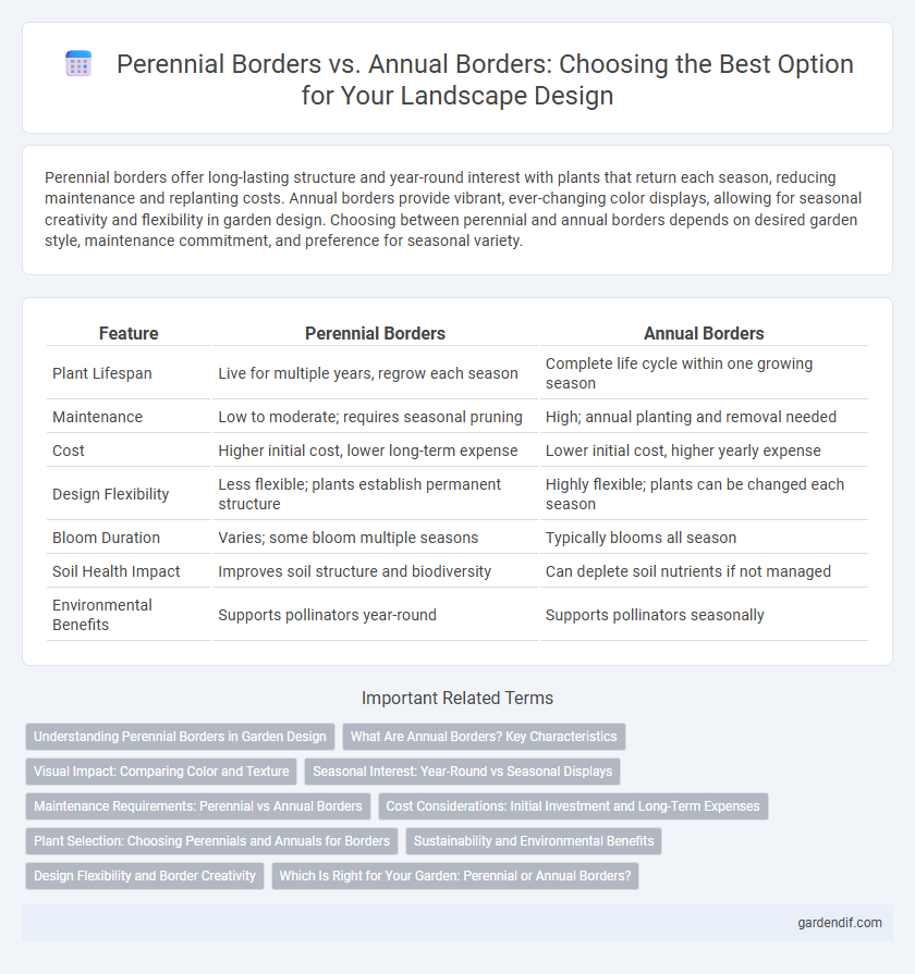 Perennial Borders vs. Annual Borders: Choosing the Best Option for Your Landscape Design