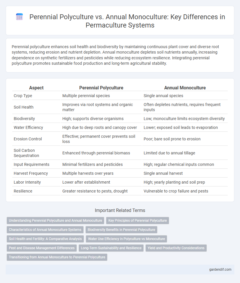 Perennial Polyculture vs. Annual Monoculture: Key Differences in Permaculture Systems