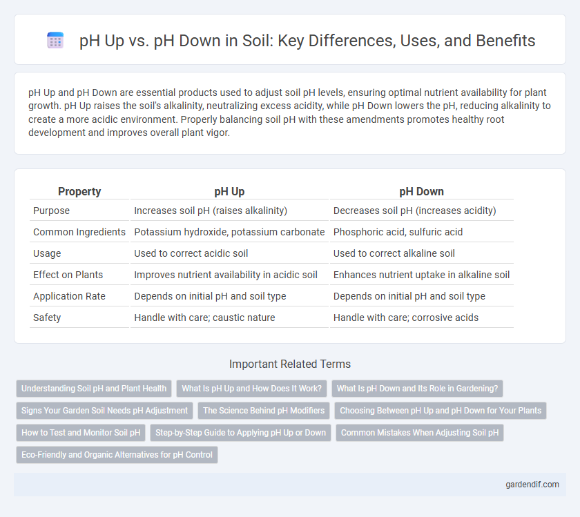 pH Up vs. pH Down in Soil: Key Differences, Uses, and Benefits