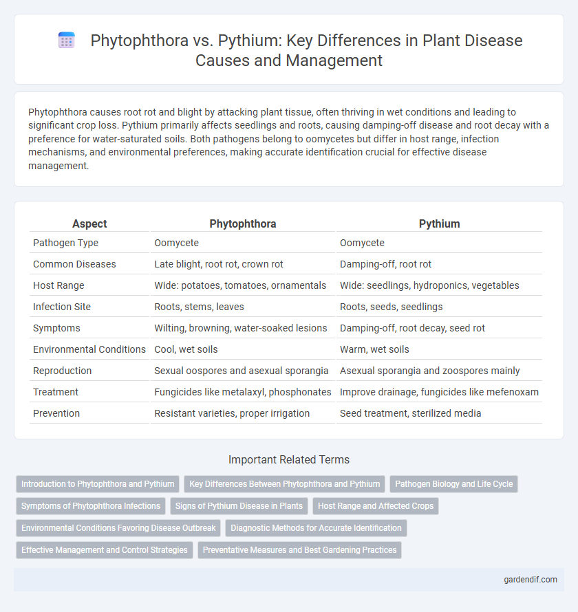 Phytophthora vs. Pythium: Key Differences in Plant Disease Causes and Management