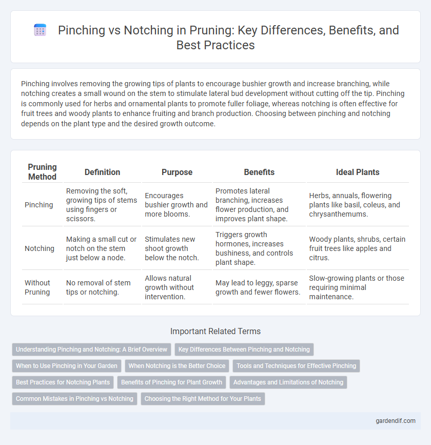Pinching vs Notching in Pruning: Key Differences, Benefits, and Best Practices