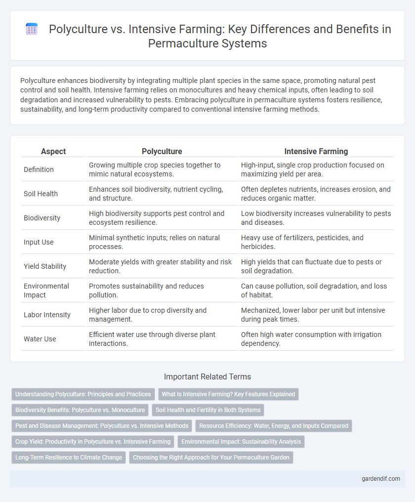 Polyculture vs. Intensive Farming: Key Differences and Benefits in Permaculture Systems