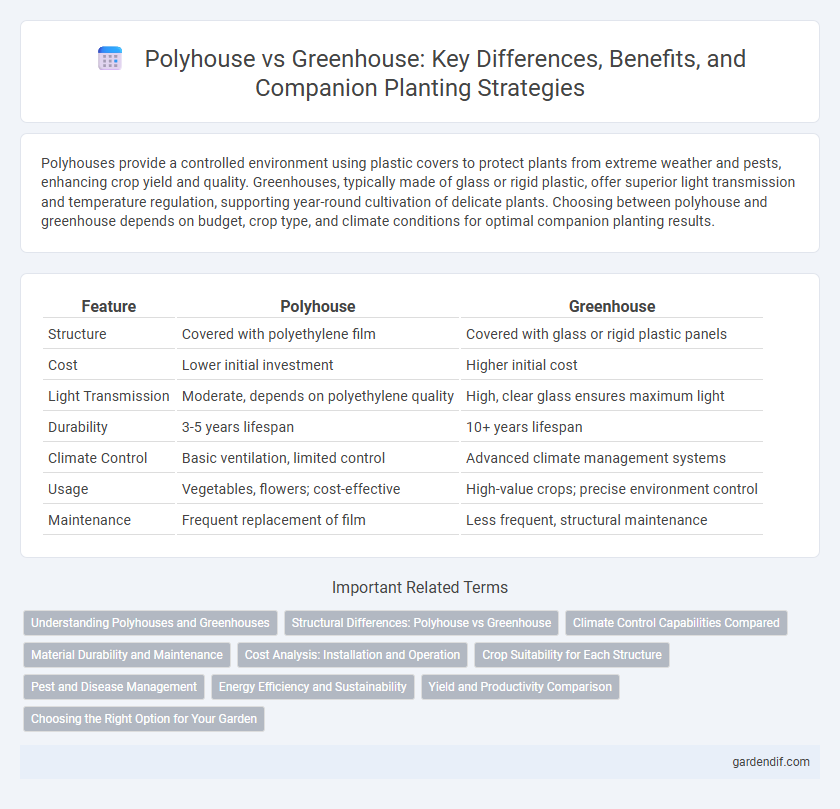 Polyhouse vs Greenhouse: Key Differences, Benefits, and Companion Planting Strategies