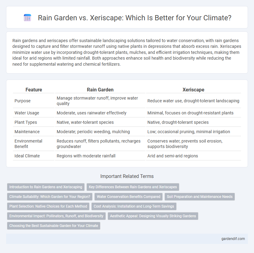 Rain Garden vs. Xeriscape: Which Is Better for Your Climate?