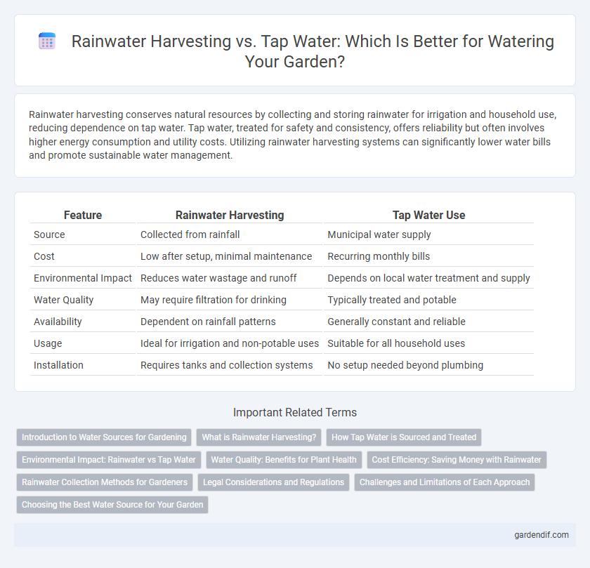 Rainwater Harvesting vs. Tap Water: Which Is Better for Watering Your Garden?