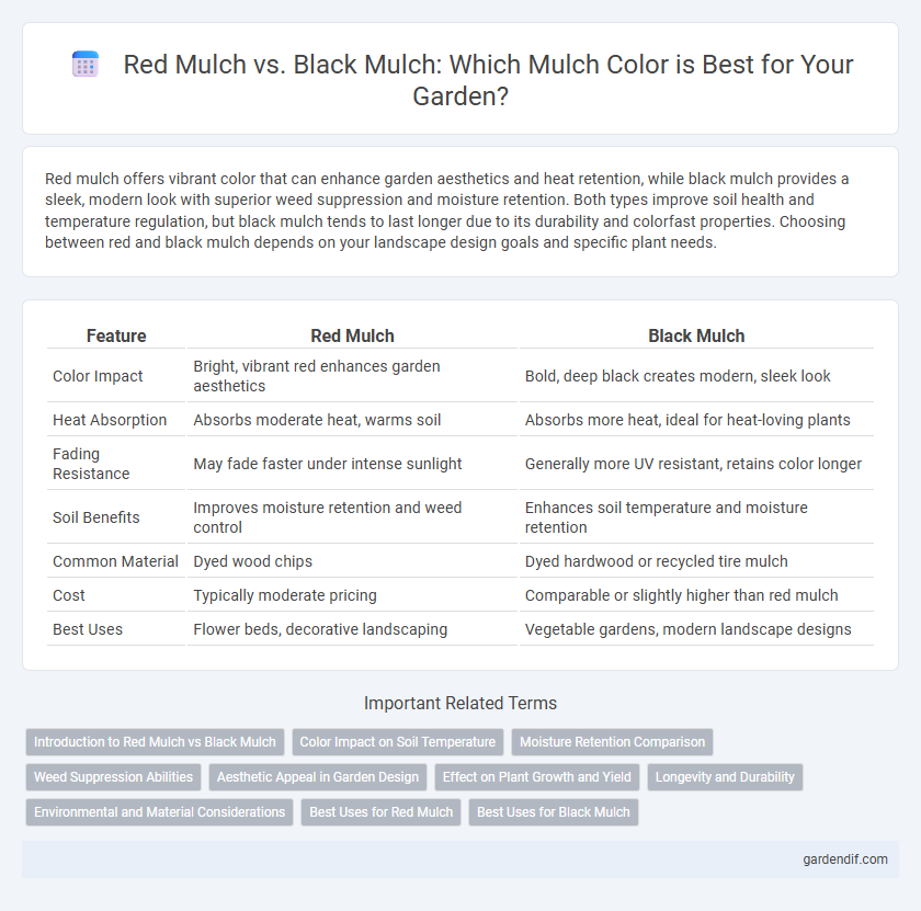 Red Mulch vs. Black Mulch: Which Mulch Color is Best for Your Garden?