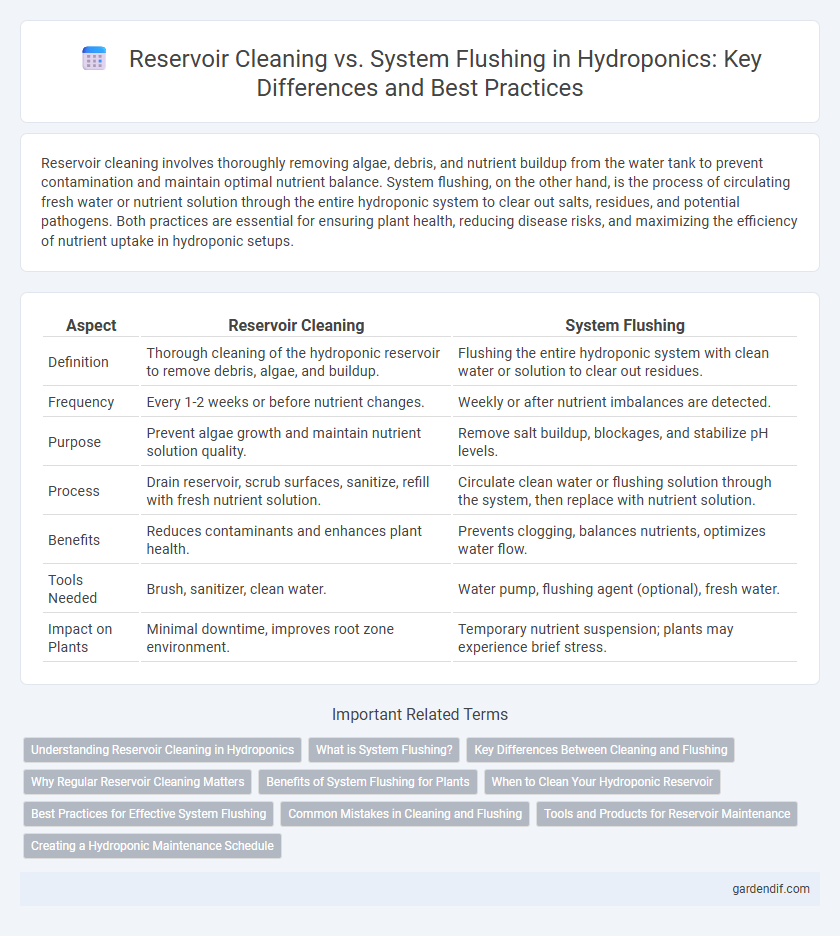 Reservoir Cleaning vs. System Flushing in Hydroponics: Key Differences and Best Practices