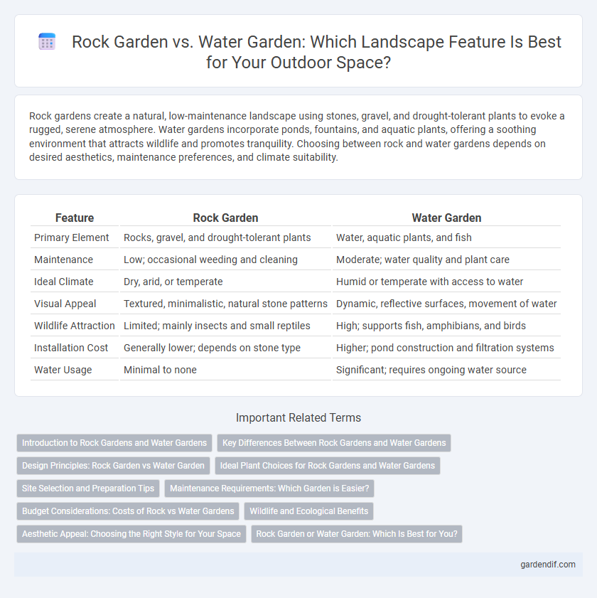 Rock Garden vs. Water Garden: Which Landscape Feature Is Best for Your Outdoor Space?