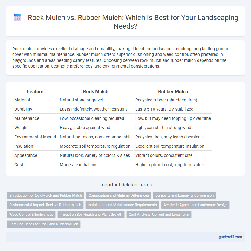 Rock Mulch vs. Rubber Mulch: Which Is Best for Your Landscaping Needs?