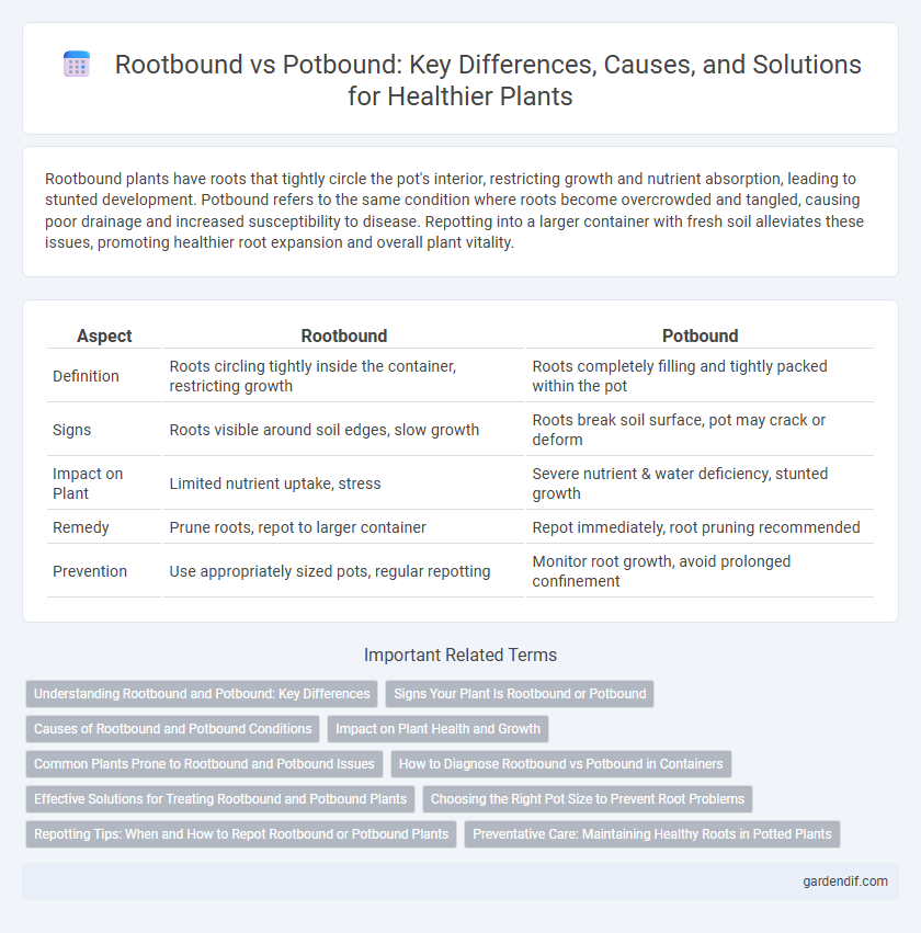 Rootbound vs Potbound: Key Differences, Causes, and Solutions for Healthier Plants