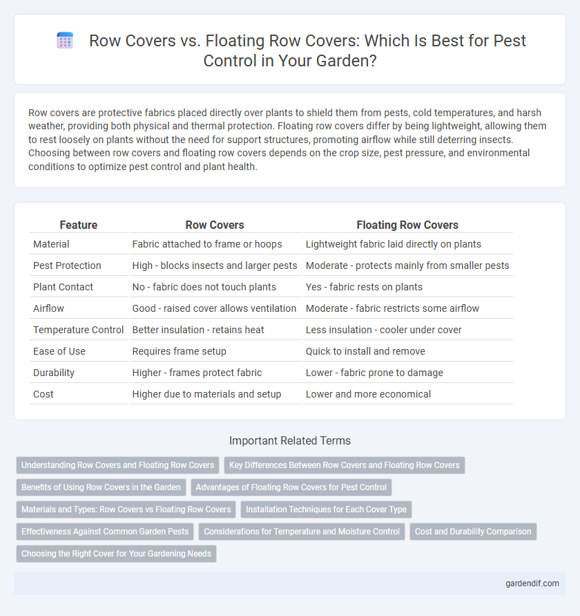 Row Covers vs. Floating Row Covers: Which Is Best for Pest Control in Your Garden?