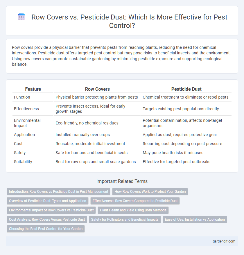 Row Covers vs. Pesticide Dust: Which Is More Effective for Pest Control?