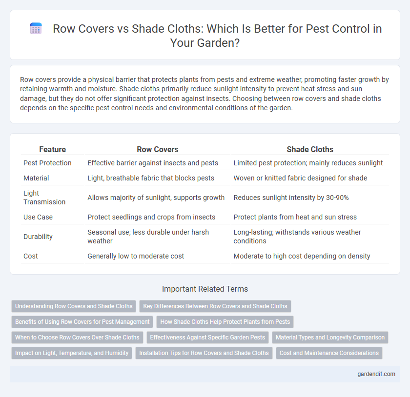 Row Covers vs Shade Cloths: Which Is Better for Pest Control in Your Garden?