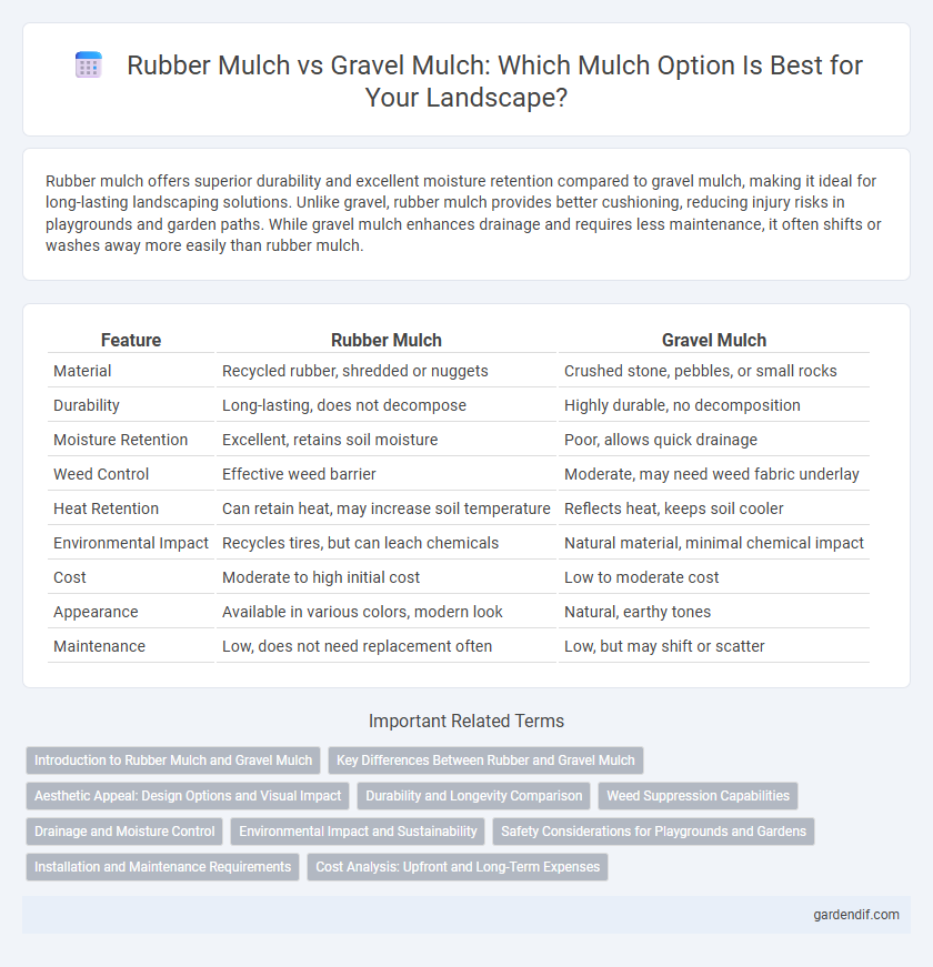 Rubber Mulch vs Gravel Mulch: Which Mulch Option Is Best for Your Landscape?
