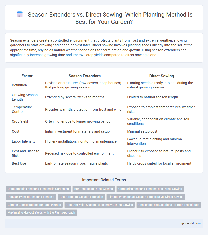 Season Extenders vs. Direct Sowing: Which Planting Method Is Best for Your Garden?