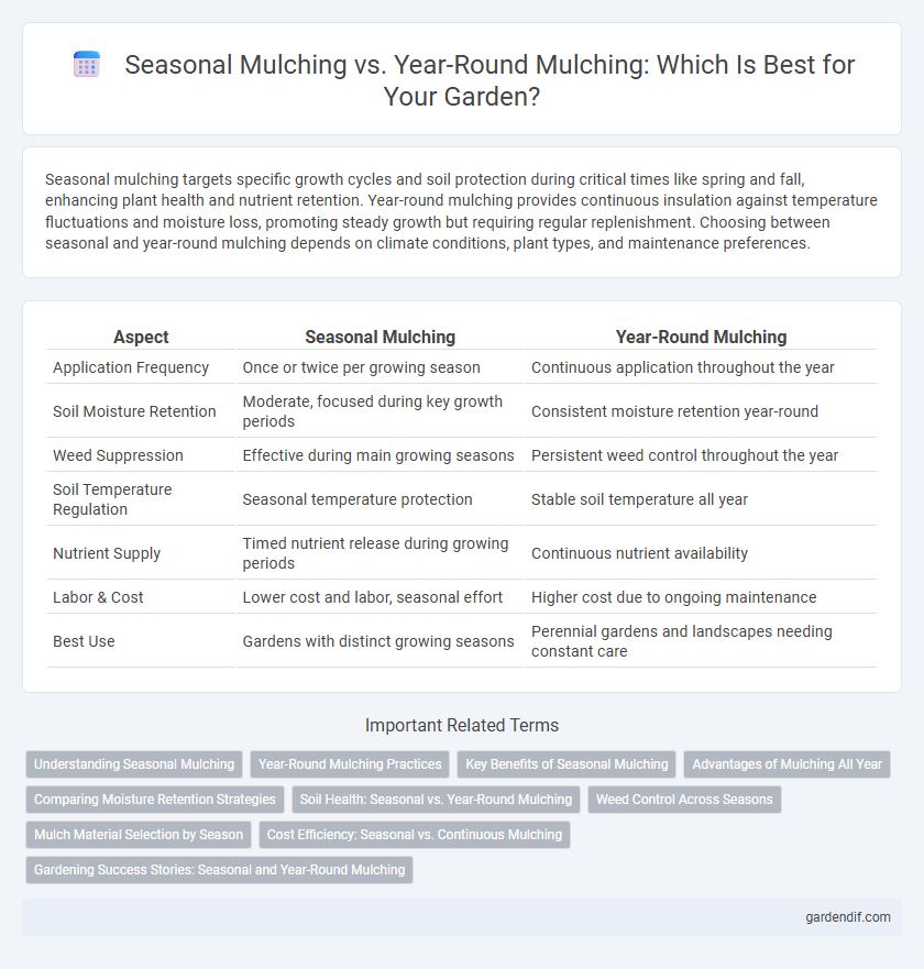 Seasonal Mulching vs. Year-Round Mulching: Which Is Best for Your Garden?