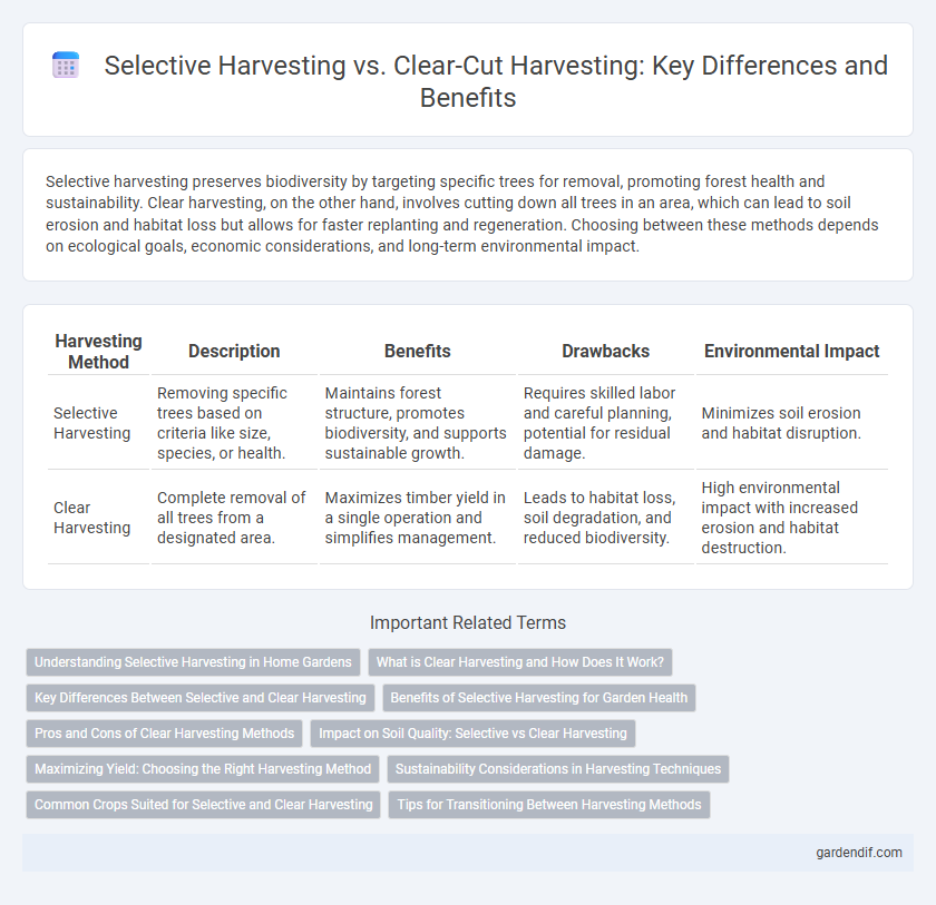 Selective Harvesting vs. Clear-Cut Harvesting: Key Differences and Benefits