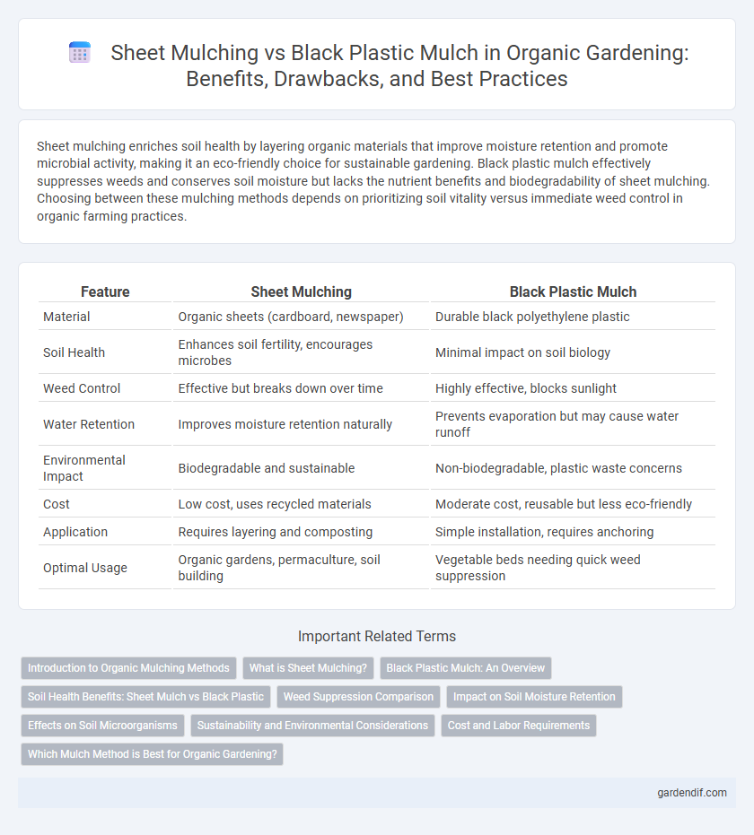 Sheet Mulching vs Black Plastic Mulch in Organic Gardening: Benefits, Drawbacks, and Best Practices