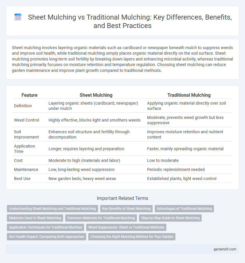 Sheet Mulching vs Traditional Mulching: Key Differences, Benefits, and Best Practices