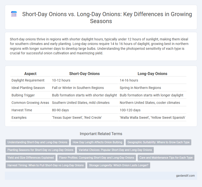 Short-Day Onions vs. Long-Day Onions: Key Differences in Growing Seasons