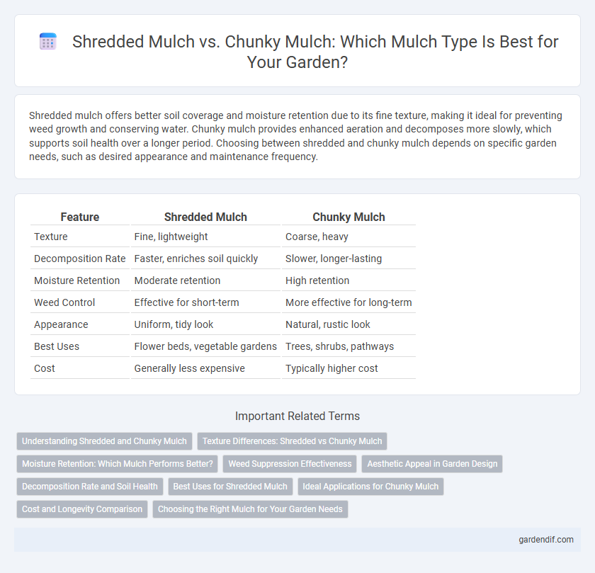 Shredded Mulch vs. Chunky Mulch: Which Mulch Type Is Best for Your Garden?