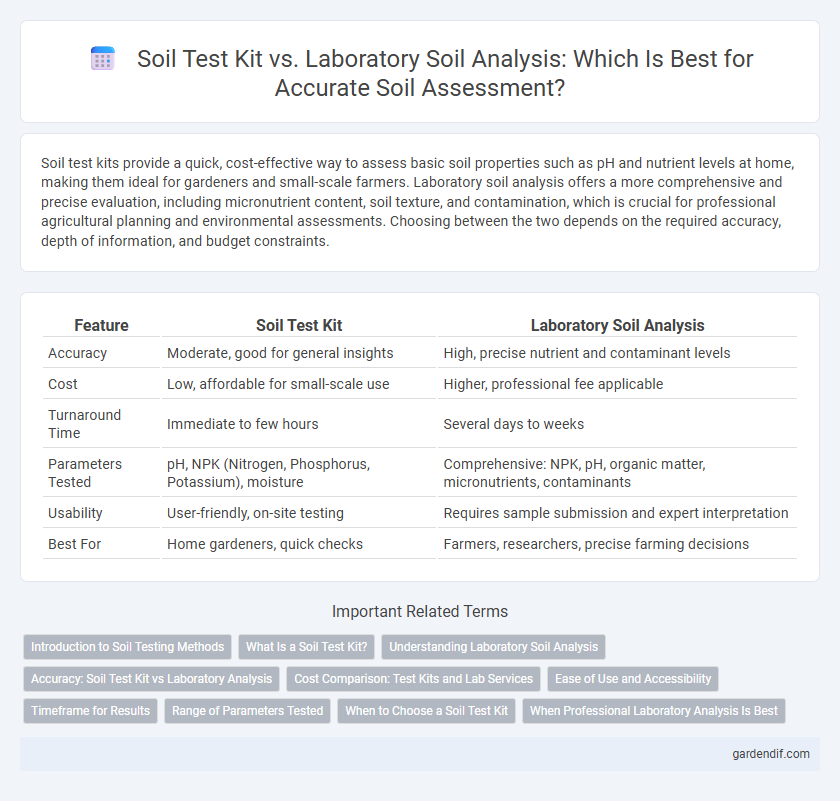 Soil Test Kit vs. Laboratory Soil Analysis: Which Is Best for Accurate Soil Assessment?