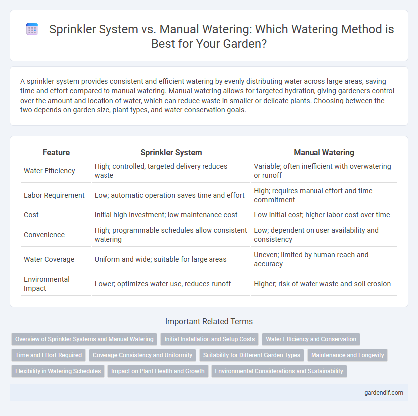 Sprinkler System vs. Manual Watering: Which Watering Method is Best for Your Garden?